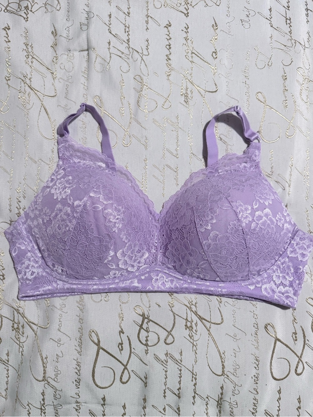 Lace Underwire Bra in Lavender - Women Intimates & Sleepwear